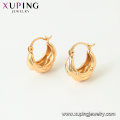 97016 xuping mais recente moda 18 K cor de ouro mulheres hoop liga de cobre brincos